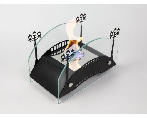Биокамин настольный Lux Fire "Пушкинский мост" М (черный)