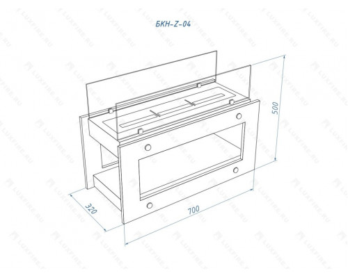Напольный биокамин Lux Fire "Радость"