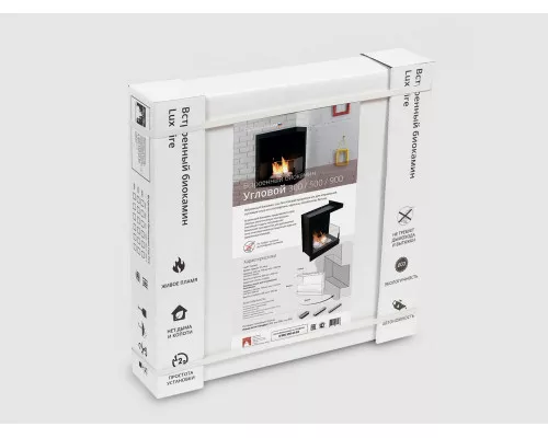 Встроенный биокамин Lux Fire Угловой 490 S (левый угол) Встроенный биокамин Lux Fire Угловой 490 S (левый угол)